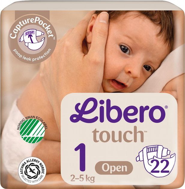 Підгузки дитячі Libero Touch 1 (2-5кг) 22шт./уп